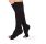 Calcetines descanso y compresión sin dedos sin costuras (280 Den.) Negro Black