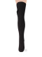 Calcetines altos sobre rodilla con lazo de raso largo Negro Black